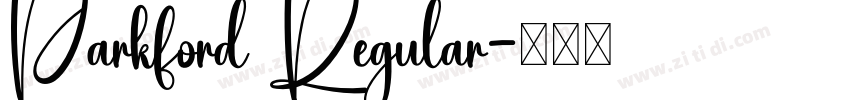 Parkford Regular字体转换